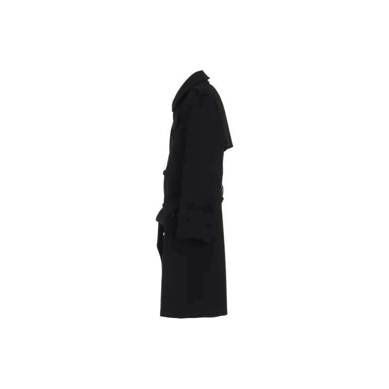 Yohji Yamamoto Y's For Men FW24 Trench Coat Men's Black-3