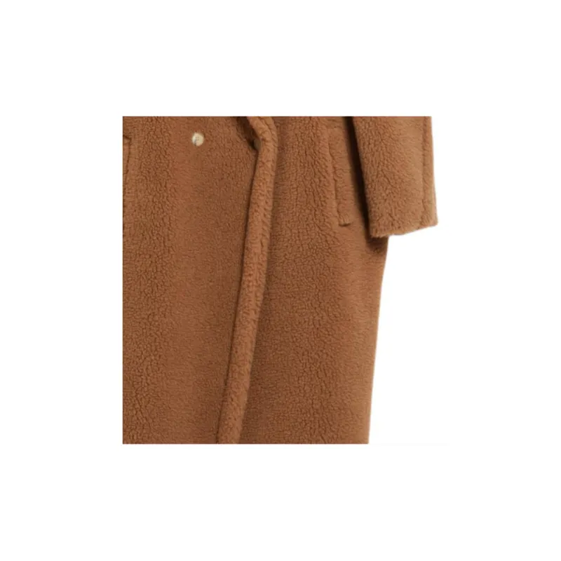 MaxMara Teddy Collection Teddy Bear Icon Coat Women's Brown-5
