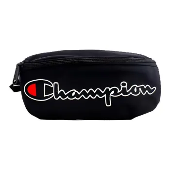 Champion Nylon Fabric Sling Bag, One Shoulder, Crossbody, Fanny Pack Regular Unisex Black