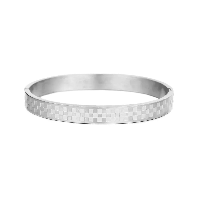 KING OF BLING Titanium Steel Bangles Unisex Niche Design-2