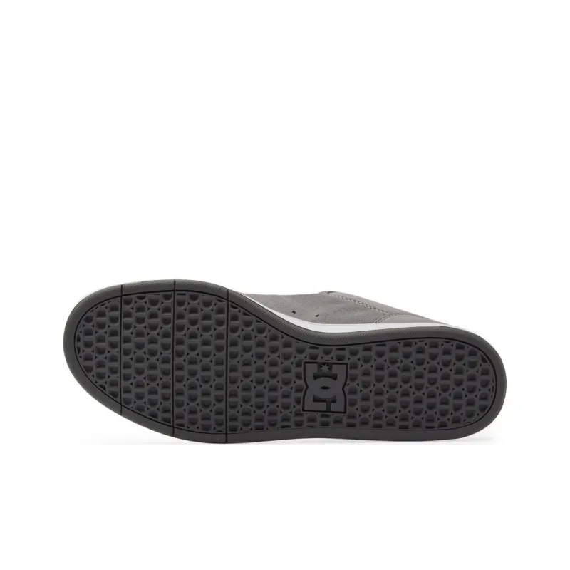 DC Shoes Crisis 2 Slip-Resistant Low-Top Skateboard Shoes Men's Gray Black White-5