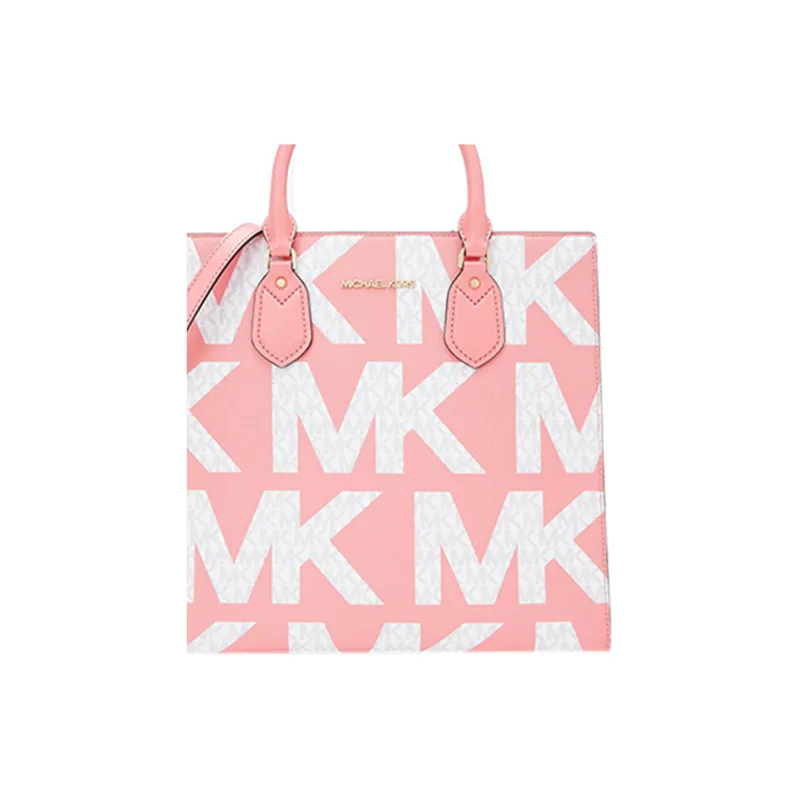 MICHAEL KORS MK Everly Artificial Leather Handbags Crossbody Bags Women's Grapefruit Pink-3