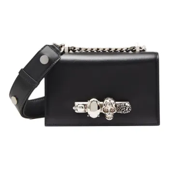 Alexander McQueen Cow Leather Shoulder Bag Crossbody Bag Mini Women's Black