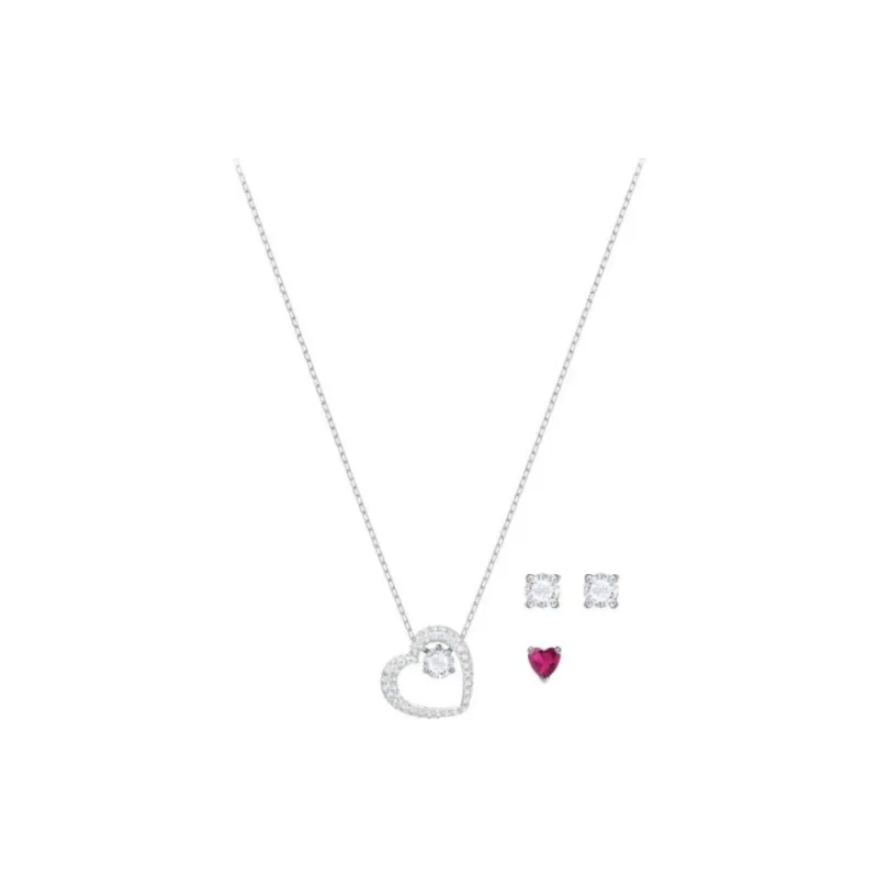 Swarovski Rhodium-Plated Necklaces Women's Silver-0