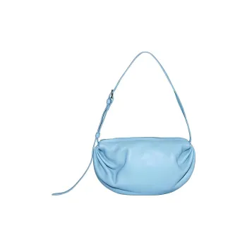 COS Leather Handbag, Shoulder Bag Women's Light Blue