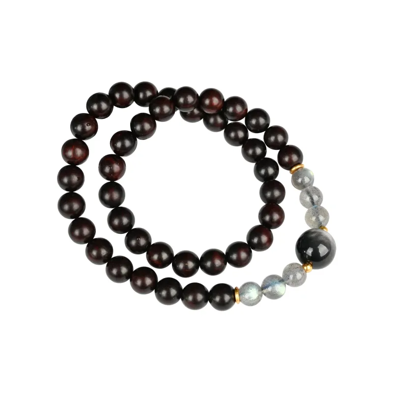 Magic Circle Pterocarpus Wooden Bracelets Unisex-1