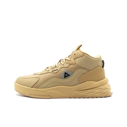 PEAK Warm And Lightweight High Top Skateboard Shoes Men's Sand Yellow