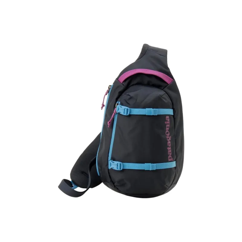 Patagonia Recycled Polyester One Shoulder Crossbody Fanny Pack Sling Bags Regular Unisex Dark Blue-2