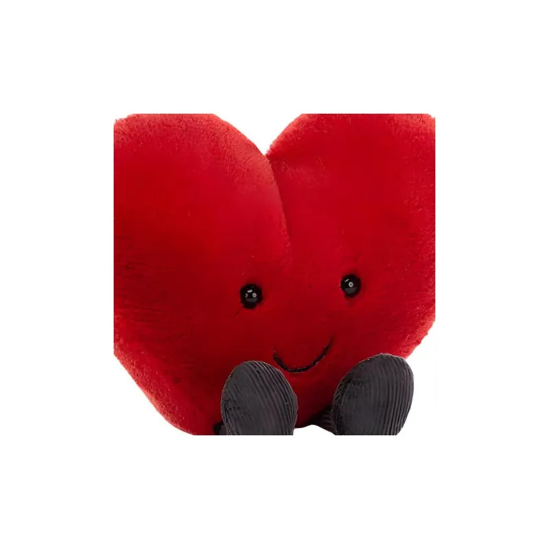 JELLYCAT Characters Cute Red Heart Dolls Plush Doll 11cm High-1