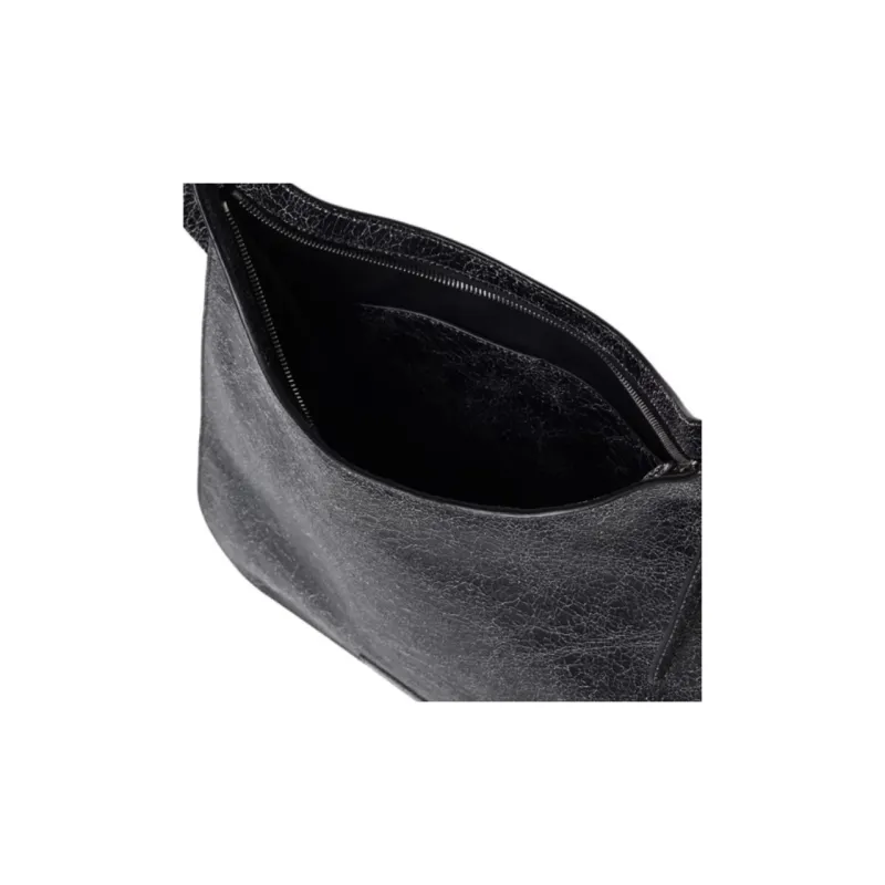 Acne Studios Platt Series Turtle Shell Leather Handbag Shoulder Bag Women's Black-7