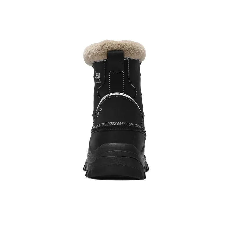 Jeep Warm Water-Resistant Wear-Resistant Cushioning Short Snow Boots Men's-2