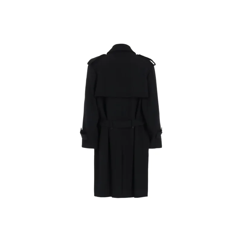 Yohji Yamamoto Y's For Men FW24 Trench Coat Men's Black-2
