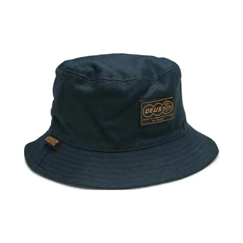 Deus Ex Machina Recycled Nylon Bucket Hats Unisex Black-1
