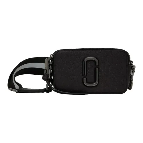 MARC JACOBS The Metallic Glitter Snapshot Logo Plaque Camera Bag