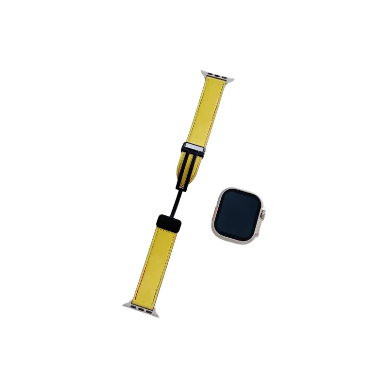 QIZHENG Watch Band Apple Compatibility 42mm Leather-1