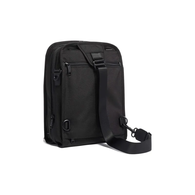 TUMI Alpha Ballistic Nylon Handbag, Crossbody Bag Medium Size Men's Black-2