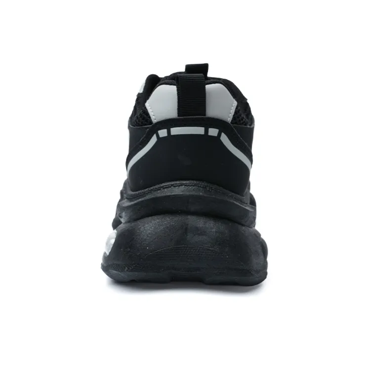 Warrior Warrior Wear Resistant Low Top Chunky Sneakers Women's Black Light Gray-3