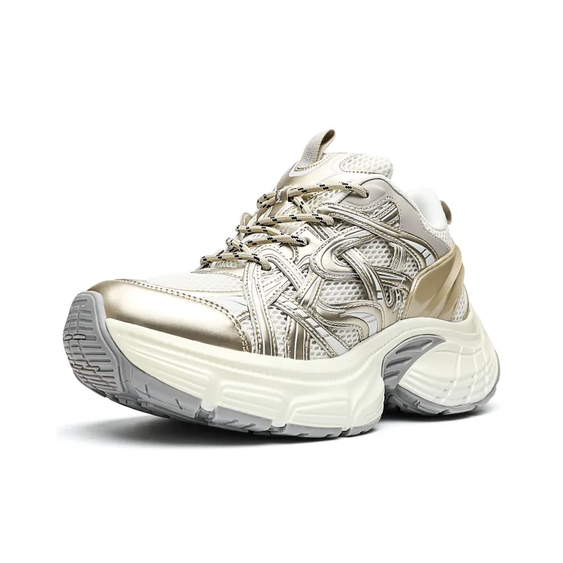 ORD Impact Resistant Wear Resistant Lightweight Breathable Slip Resistant Low Top Chunky Sneakers Unisex-2
