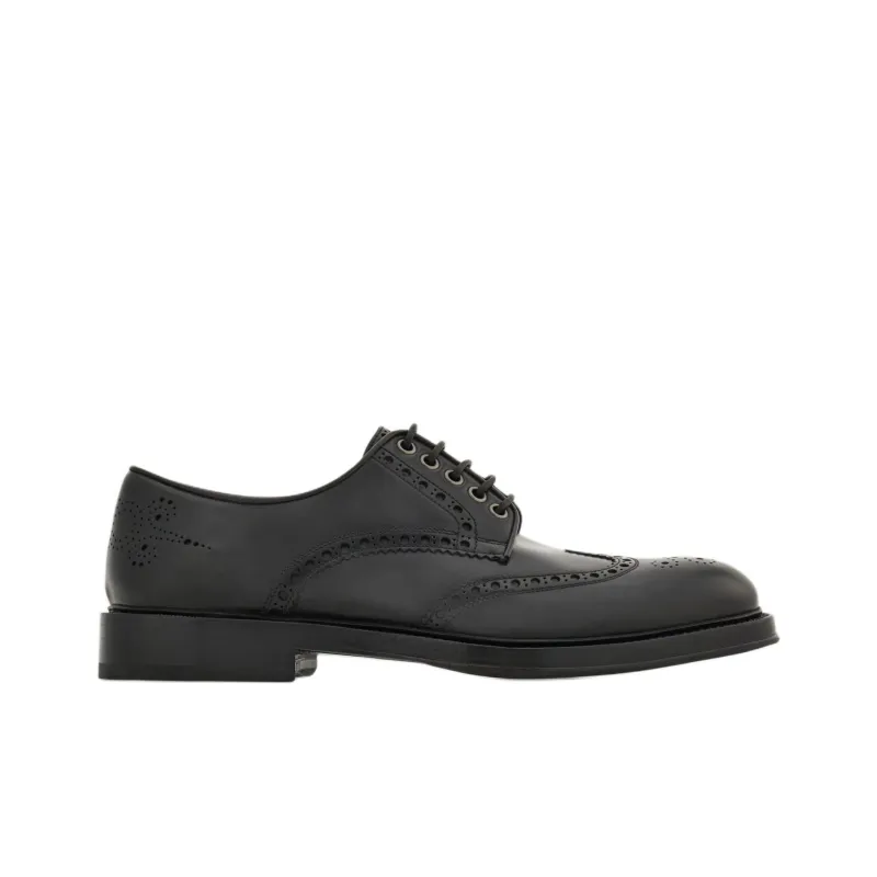 FERRAGAMO Tramezza Dress Shoes Men's Black-1