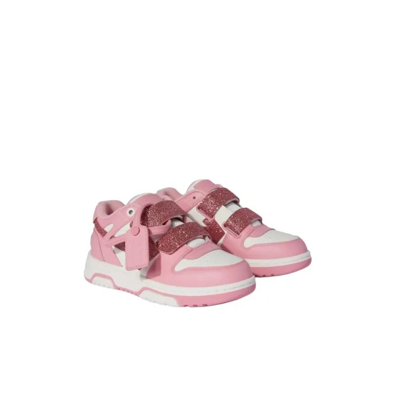 OFF WHITE Out Of Office Low Top Kids' Skateboarding Shoes Pink Kids'-2