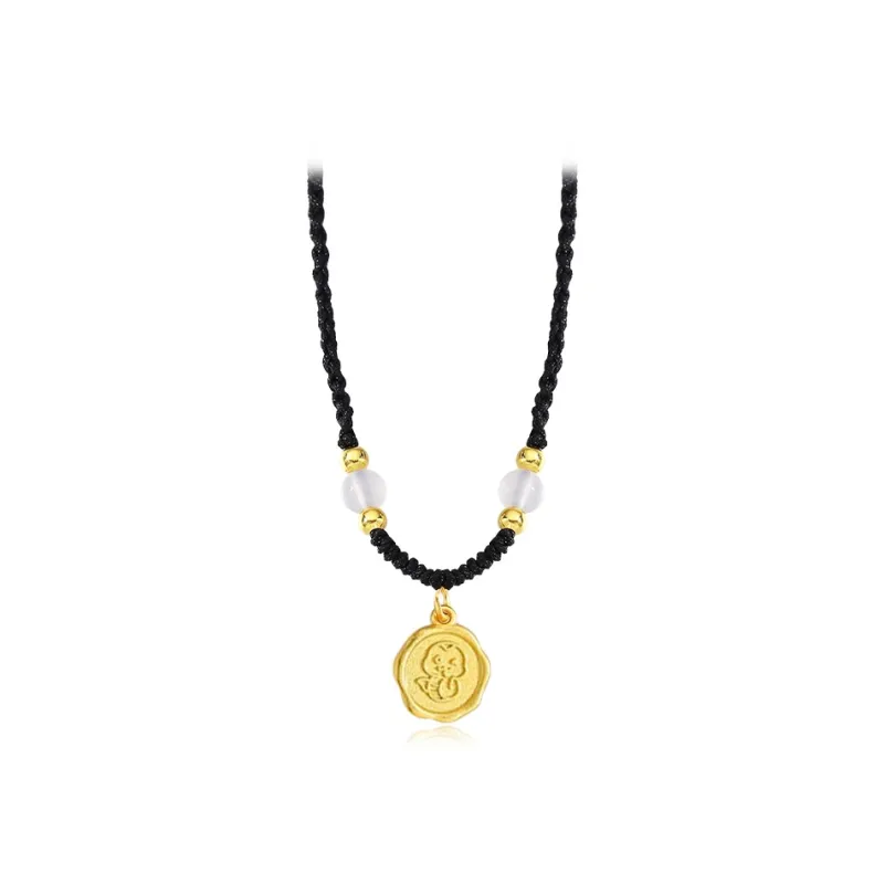 WANLIACC Alloy Moon Snake Necklace Women's-4