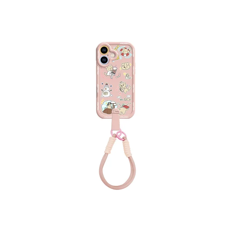 Sen Dog Silicone Material Crossbody Handheld Original Phone Cases Compatible With Apple 16 Pro Max/Pro/Plus/15/14/13-8