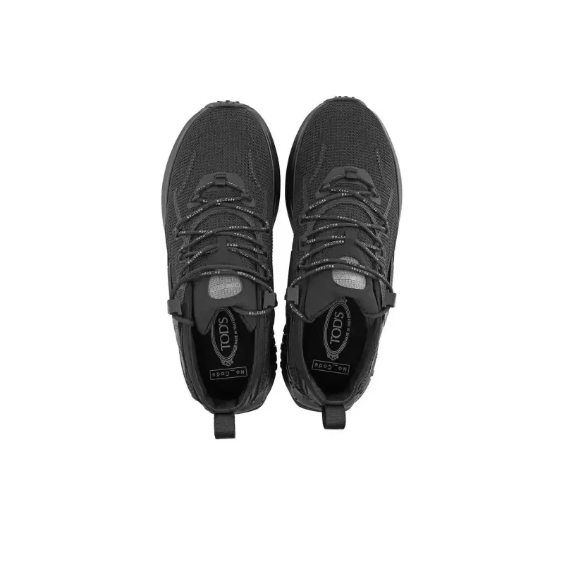 TOD'S Cushioning, Slip Resistant, Abrasion Resistant, Breathable Low Top Casual Shoes Men's Black-2