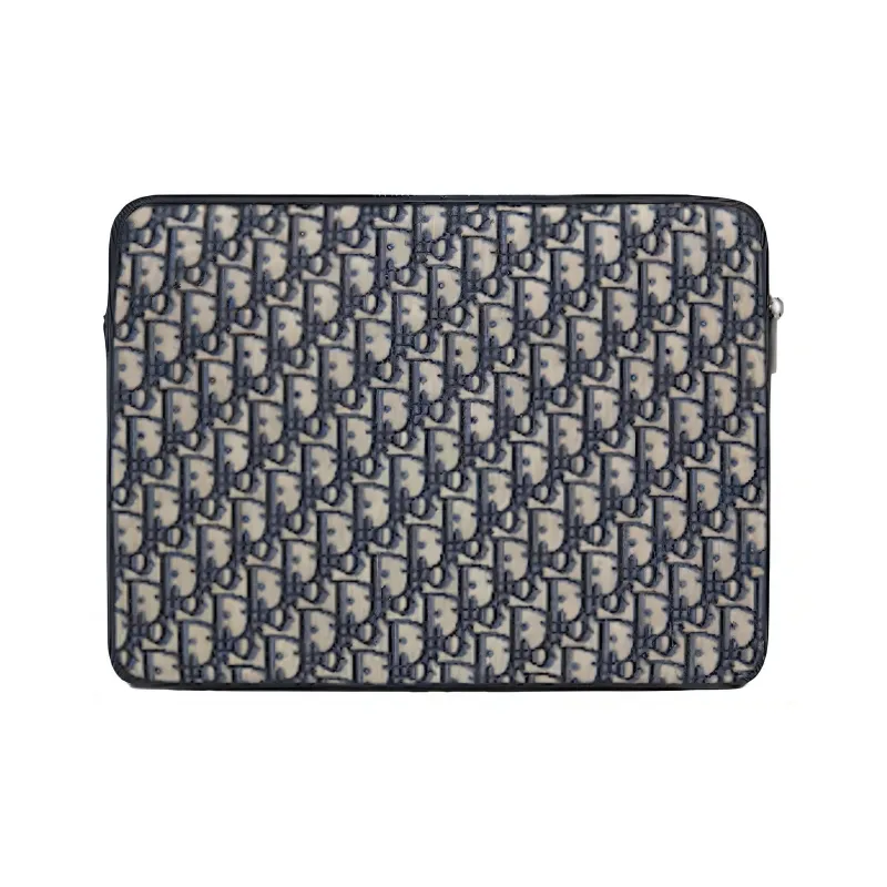 DIOR Canvas Bag Clutch Laptop Bag Unisex Black/White-2