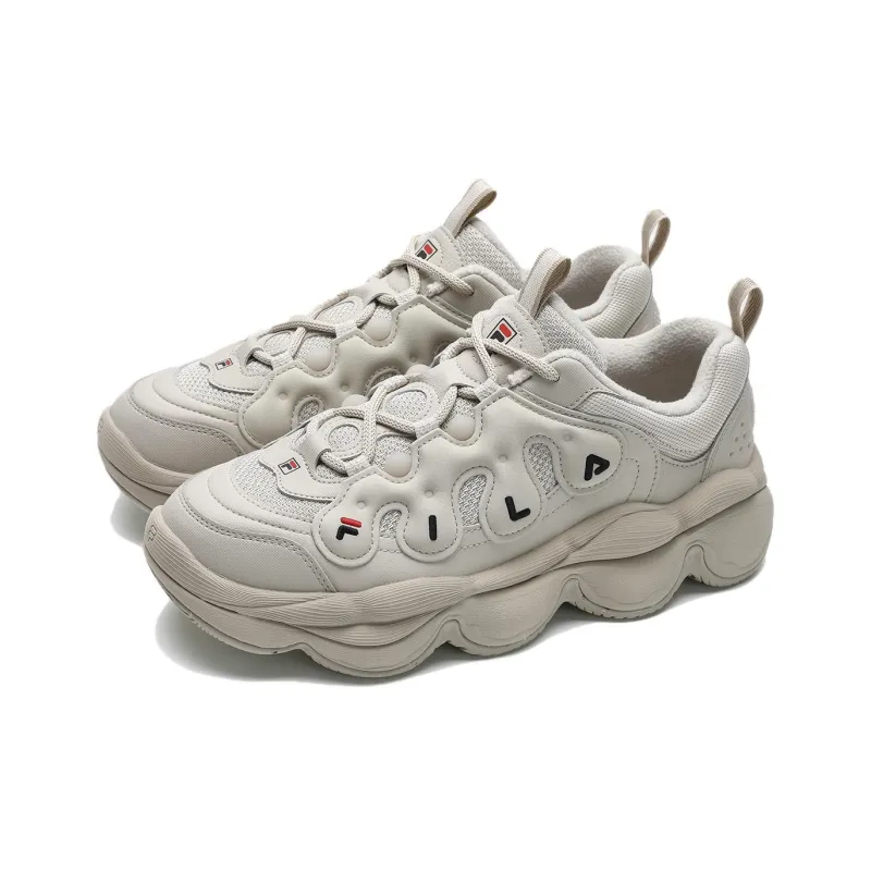 FILA PEASE Anti-Slip Wear-Resistant Low-Top Casual Shoes Men's Oat Brown-1