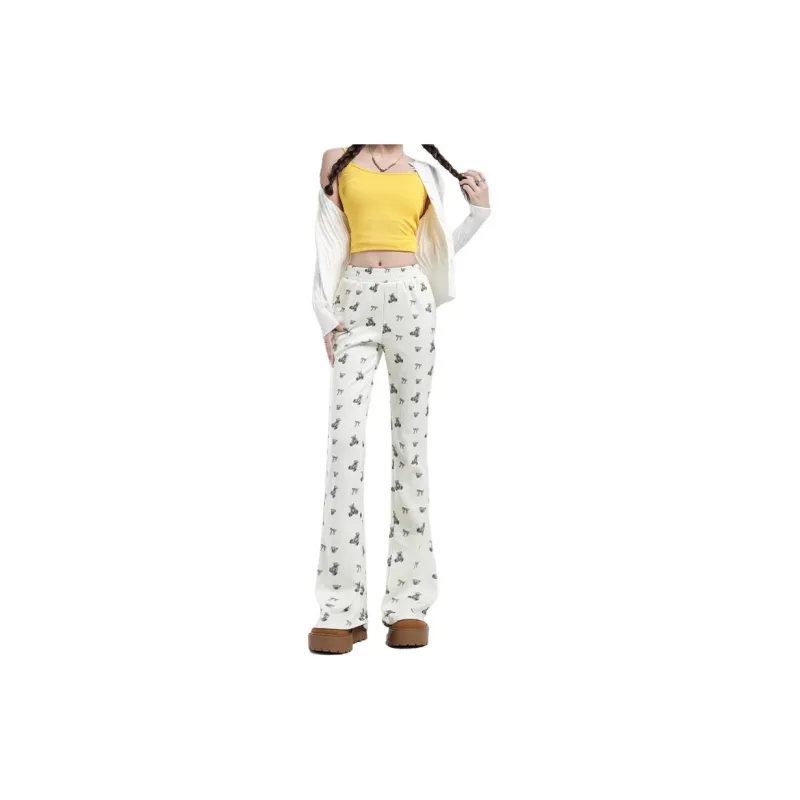 HELEH Casual Pants Unisex White-2