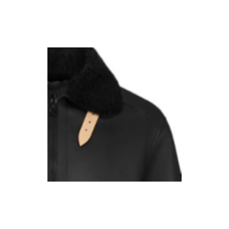 LOUIS VUITTON Leather Aviator Jacket-4