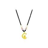 Star Moon Serpent Necklace[Pink Bead]