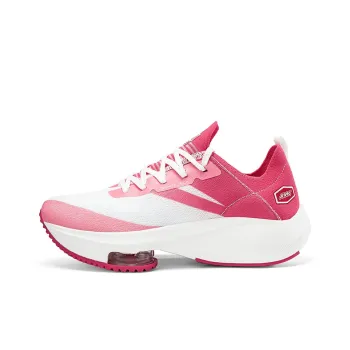 Kinglake Cushioning And Abrasion Resistant Coverage Low Top Air Cushion Casual Running Shoes Unisex White Pink