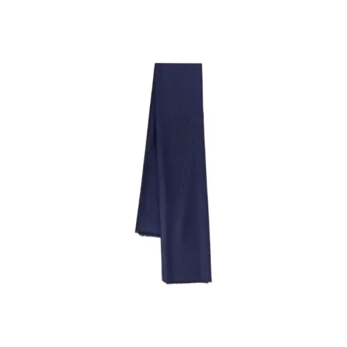 DIOR Silk, Wool Scarves Men's Blue