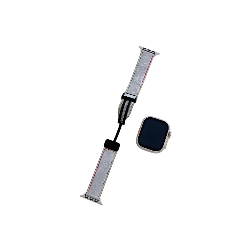 QIZHENG Watch Band Apple Compatibility 42mm Leather-0