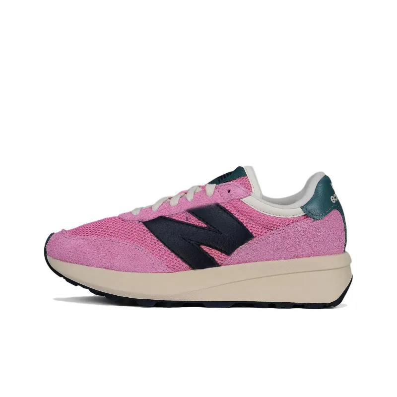 New Balance 370 Anti Slip Wear Resistant Low Top Casual Running Shoes Unisex Pink-0