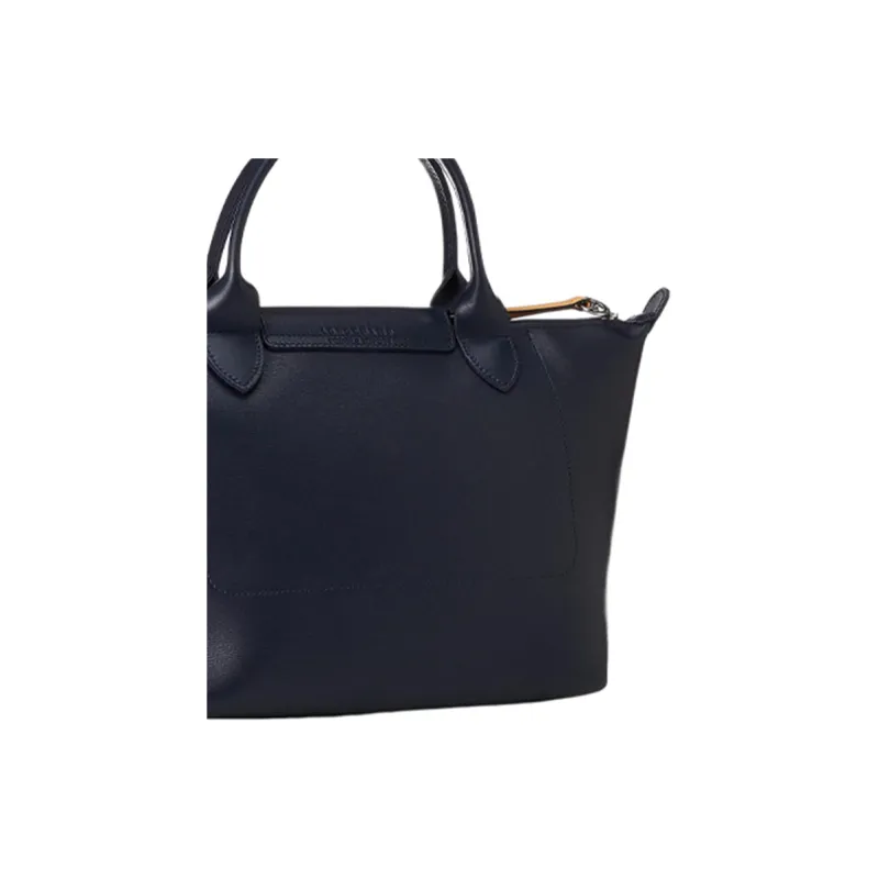 LONGCHAMP Le Pliage City Coated Canvas With Leather Shoulder Bag Crossbody Bag Handbags Women's Blue-4