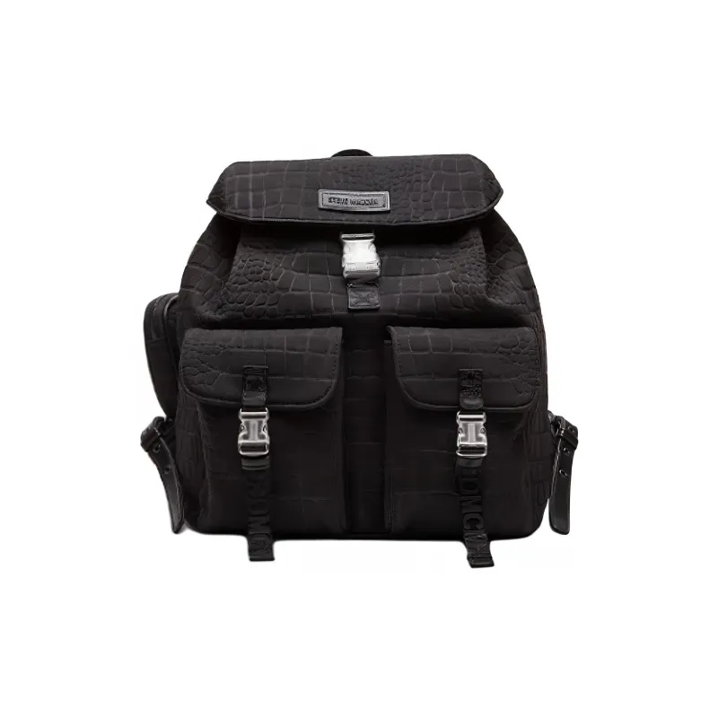 STEVE MADDEN Polyester Backpack Medium Size Unisex Black-0
