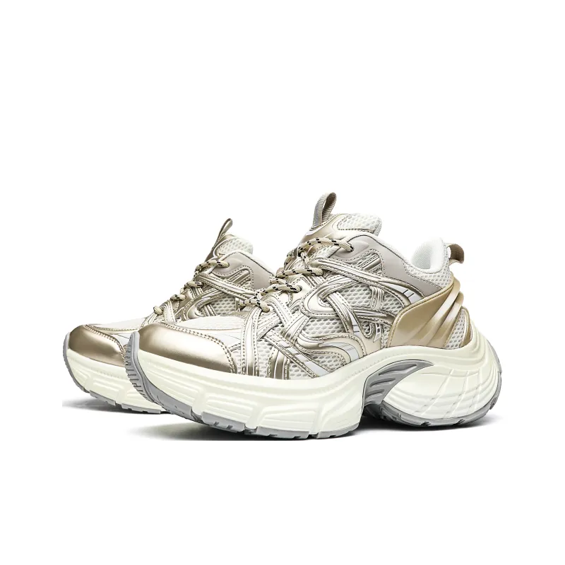 ORD Impact Resistant Wear Resistant Lightweight Breathable Slip Resistant Low Top Chunky Sneakers Unisex-3