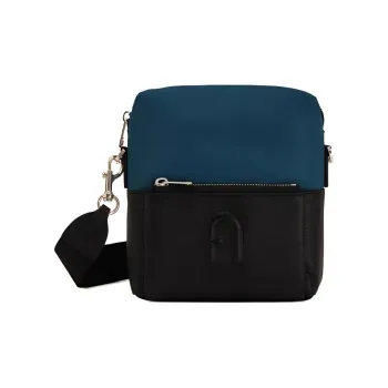 Furla Nylon Camera Bag Shoulder Bag Crossbody Bag Small Size Men's Blue & Black