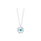 Feather with You Necklace[Blue Zircon]