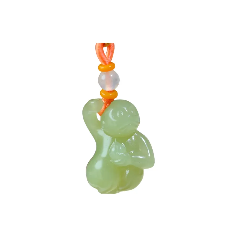 Jade Charm Yao Hetian Jade Necklaces White Jade/Pale Greenish White Jade Unisex-7