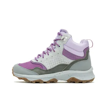 MERRELL Speed Solo Slip-Resistant Water-Resistant Mid-Top Trekking Shoes Women's Purple