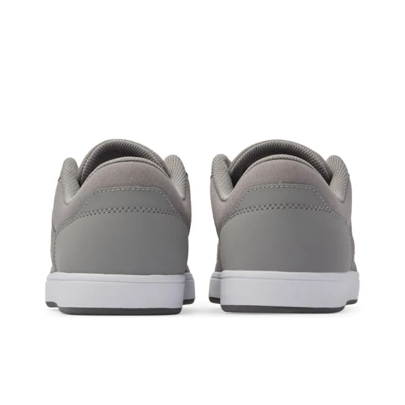 DC Shoes Crisis 2 Slip-Resistant Low-Top Skateboard Shoes Men's Gray Black White-4