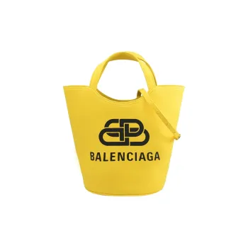 Balenciaga Cotton Canvas Canvas Bag Tote Bag Shopping Bag Handbag Extra Small Women's Yellow
