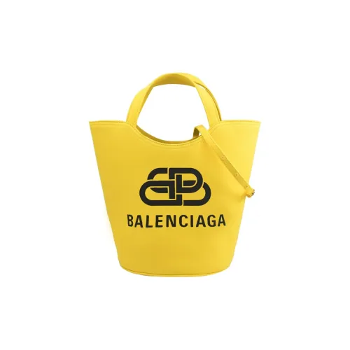 Balenciaga Cotton Canvas Canvas Bag Tote Bag Shopping Bag Handbag Extra Small Women's Yellow