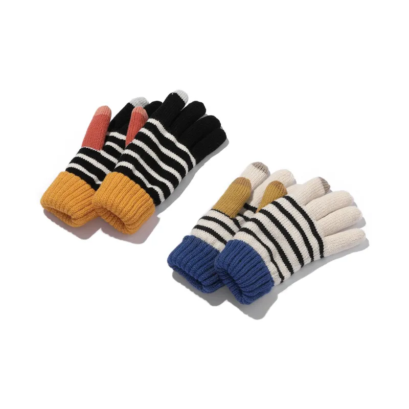 Clect Acrylic Knit Gloves Women's-5