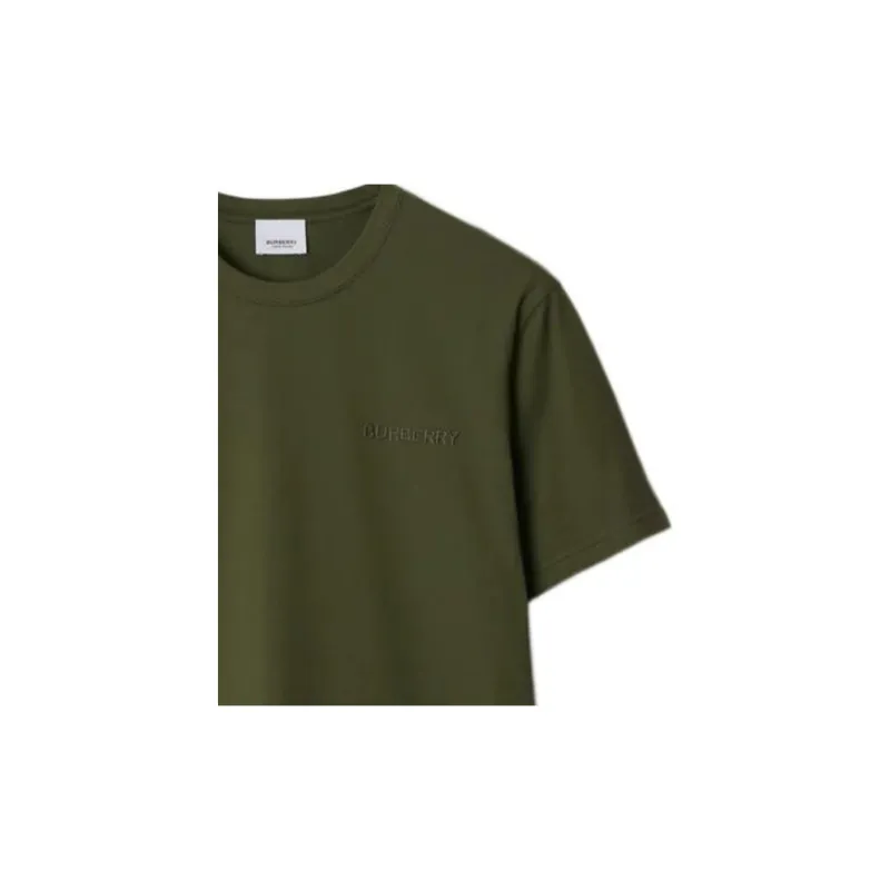 Burberry SS24 T Shirt Men's Dark Olive-1
