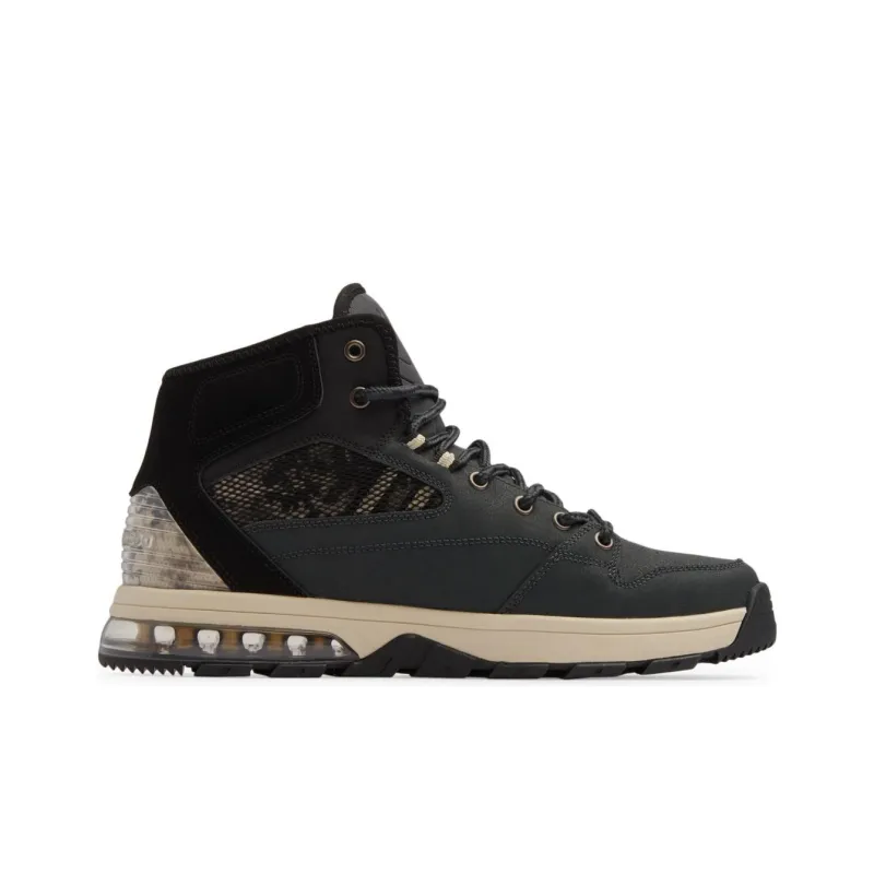 DC Shoes Versatile Hi WR Slip Resistant High Top Hiking Shoes Men's Black White-1