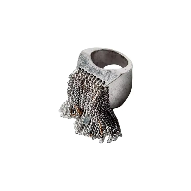 ZARA Metal Rings Women's Silver-1